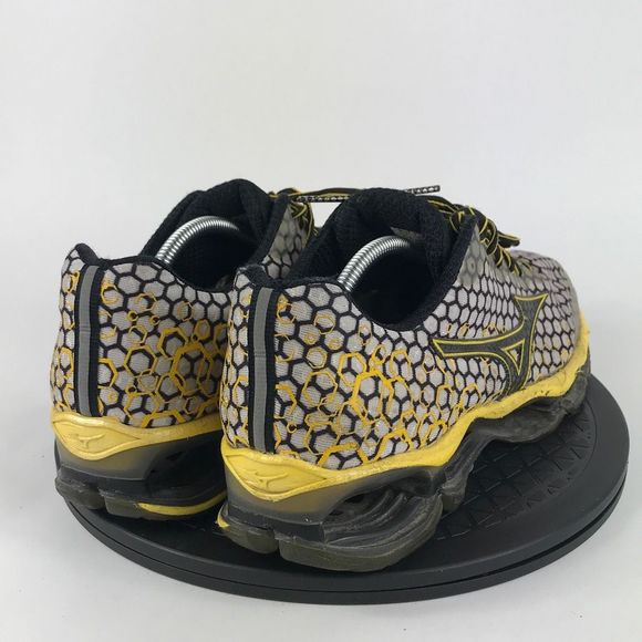 Mizuno Wave Prophecy 3 Gray/Yellow Athletic Running Shoes Men’s Size 11.5 - Picture 5 of 12